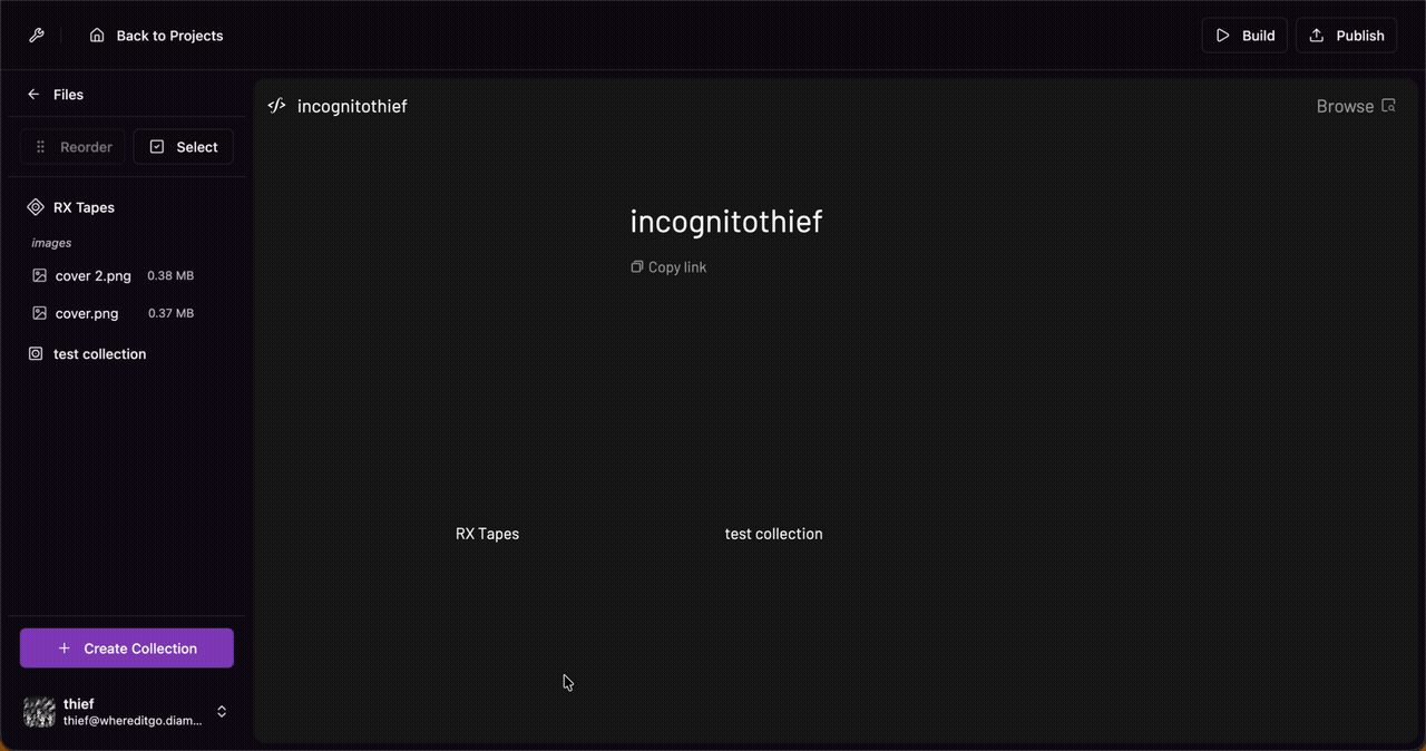 Deleting a collection
