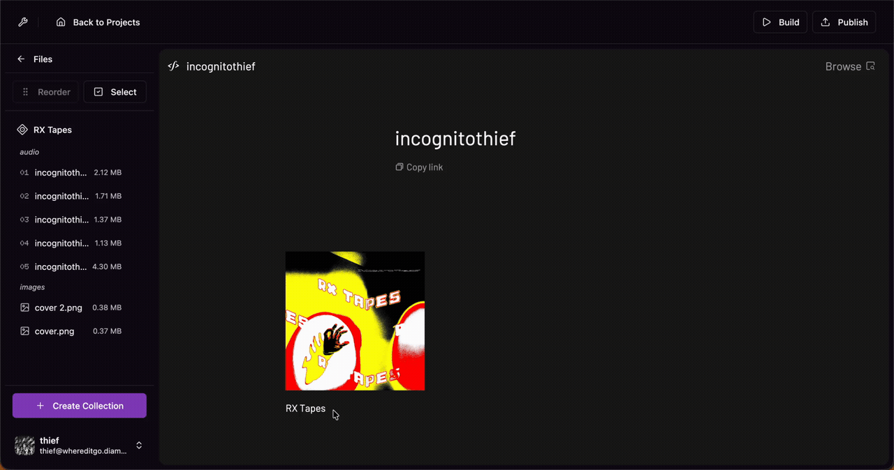 Renaming a collection